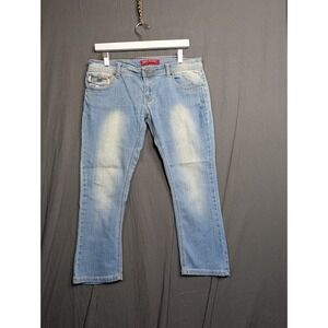 Red Rivet Women's Jeans Size 13 Low Rise Blue Stretch